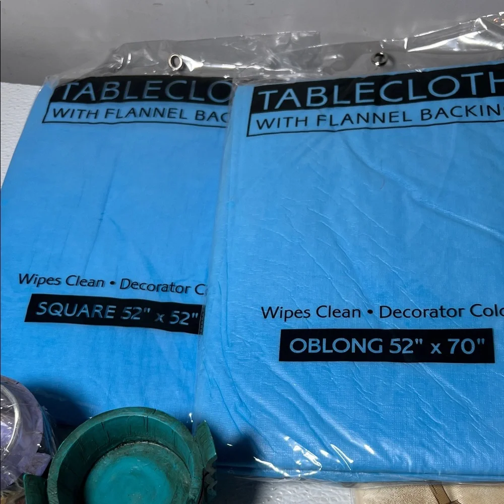 Colorful Barware and Tablecloth Party Supplies Set